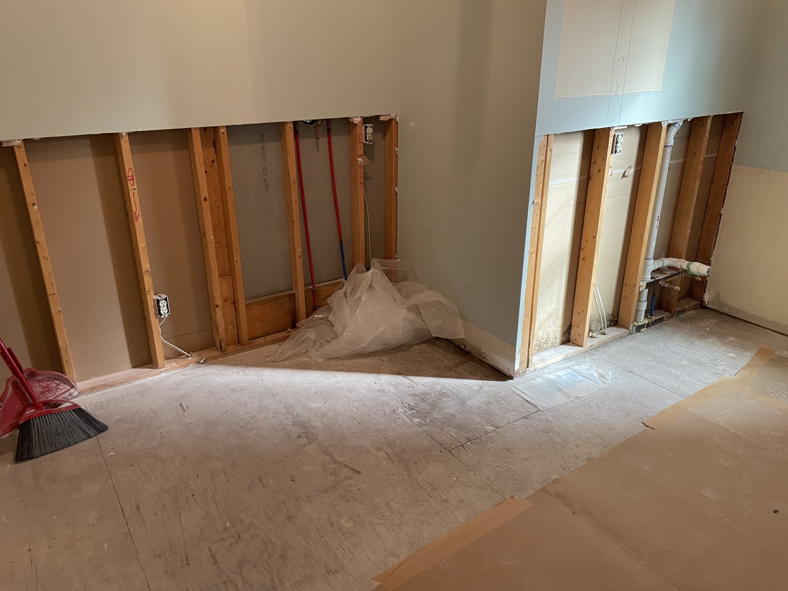 Laundry Room with Addition of Powder Bath