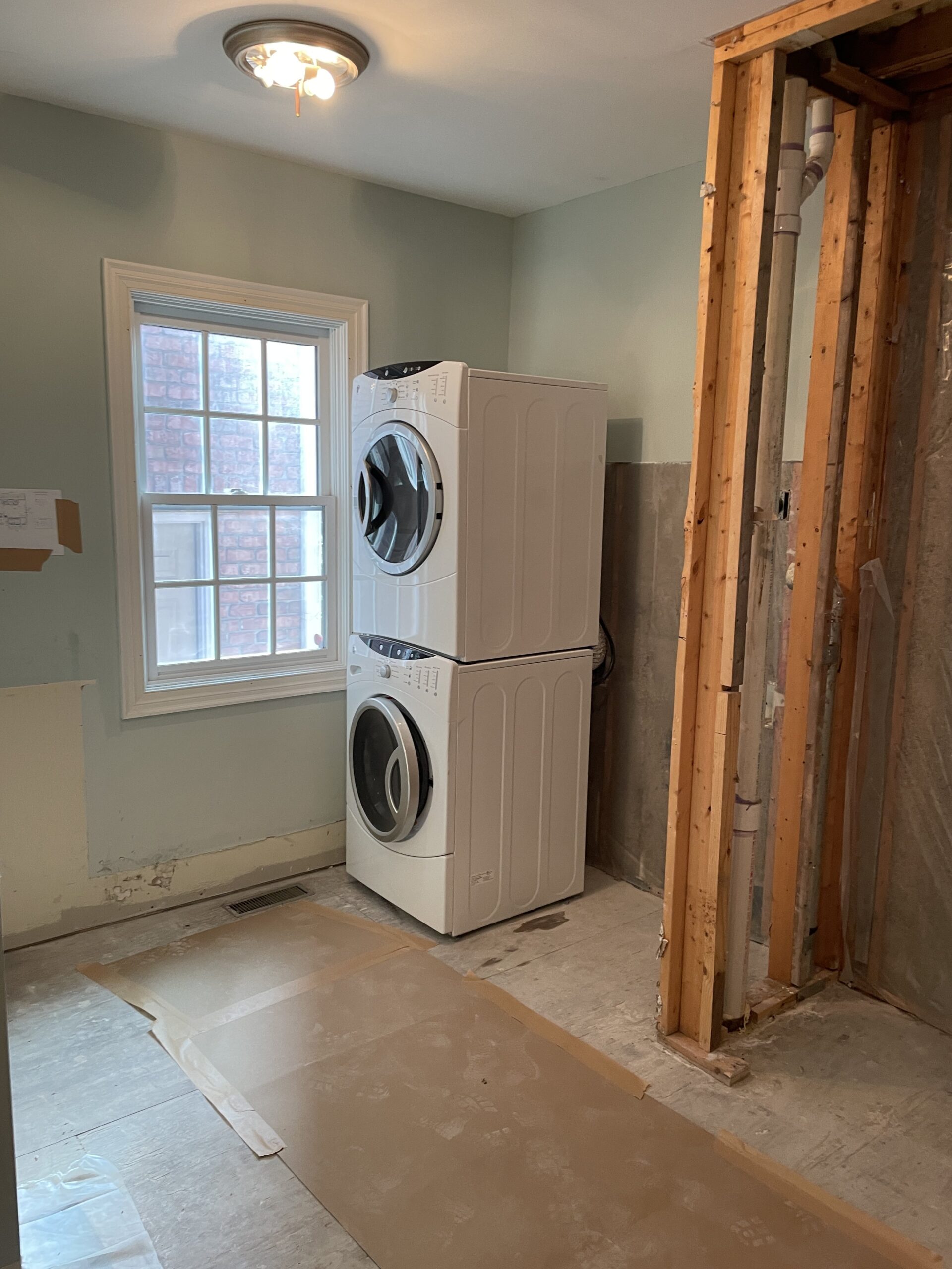 Laundry Room with Addition of Powder Bath