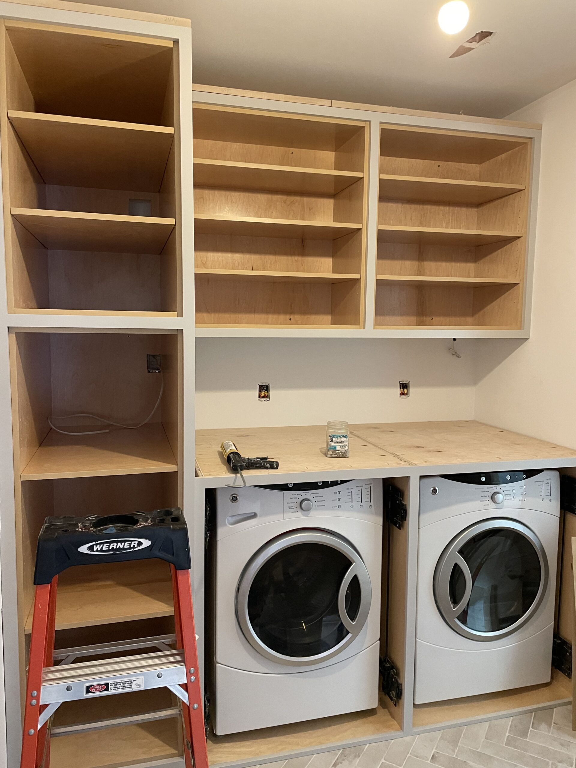 Laundry Room with Addition of Powder Bath