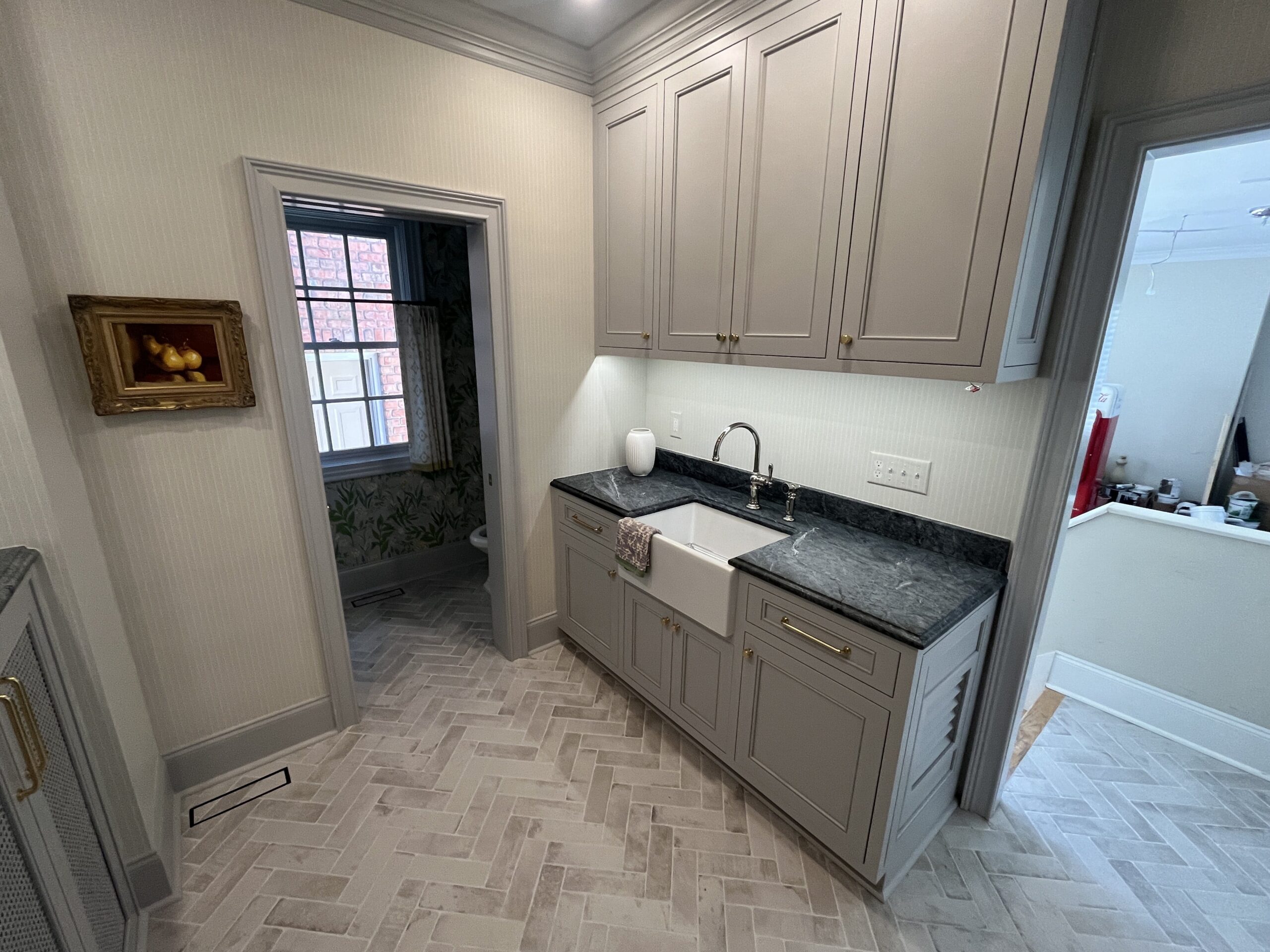 Laundry Room with Addition of Powder Bath