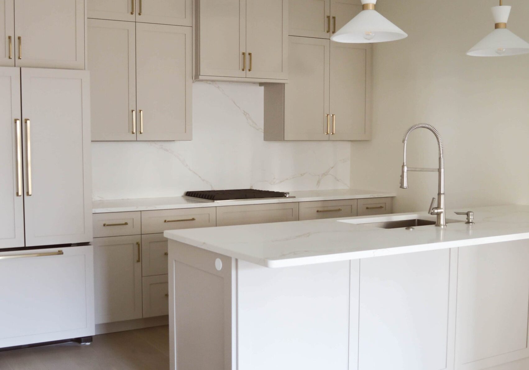 Transitional Contemporary Kitchen Remodel in Wilmington, NC by Bliss Construction Group project photo